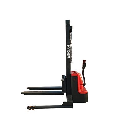 DC Motor Forklift Htb15e 1500kg 3m Electric Walkie Stacker Fork Lift Machine in Warehouse