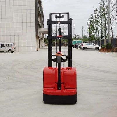 AC Motor Electric Stacker 1500kgs Material Handling Pallet Stacker Walkie Pallet Forklift