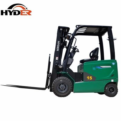 1500kgs 1.5tons Electric Forklift Cargo Storage Equipment with 2185*1120*2140mm Size