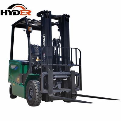 AC Motor 4 Wheels Electric Forklift Truck 1.5ton Lithium Battery for Material Handling