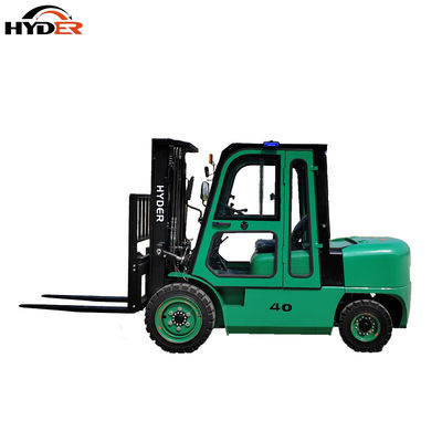 4.0ton Capacity Four-Wheel Electric Forklift for Hyder Economic Lift Height 3000-6000mm