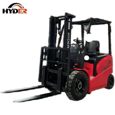 Hyder 4 Wheel Powered Battery 2.5t Electric Forklift Professional for in Warehouse