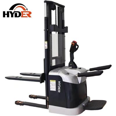 Electric Pallet Stacker Forklift Sliver 2000kgs for Warehouse Lifting Height 3000-5500