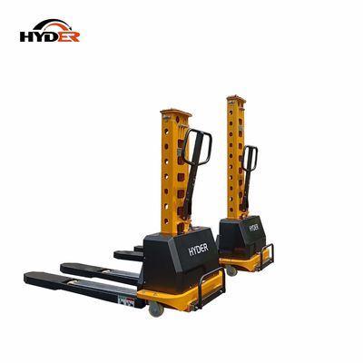 Hsls1000 1t Load Capacity Semi Electric Stacker Forklift with Polyurethane/Nylon Wheels