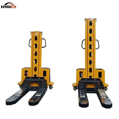 1000kgs Load Capacity Self Loading Unloading Pallet Stacker 2200lb Lifting Height 1600mm