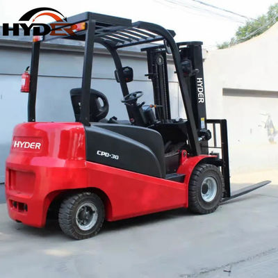 2600*1265*2150mm 72V/350ah Lithium Electric Forklift with Loading Capacity 3tons 3980kgs