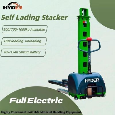 Fuel Electric Self-Dumping Forklift Stacker for Automated Stacking and Automation