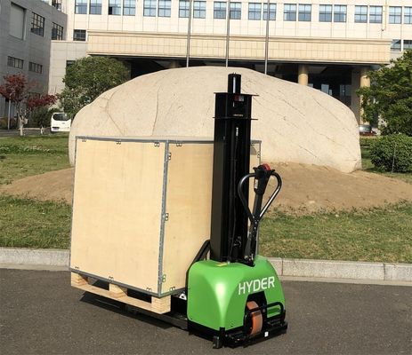 Full Electric Self Loading Portable Forklift Stacker 1300mm/1600mm Lift Fuel Electric