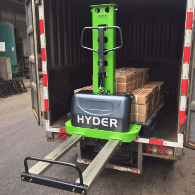 Semi Electric 300/500/700/1000kg Hyder Self Loading Stacker with 12V / 45ah Battery