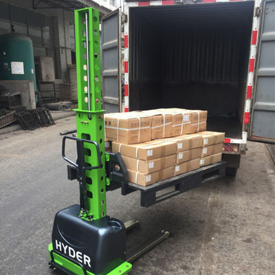 Semi Electric 300/500/700/1000kg Hyder Self Loading Stacker with 12V / 45ah Battery