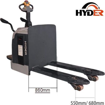 Fuel Electric HTE25-S 24V 2500kgs Standing Pallet Truck Jack for Warehouse Management