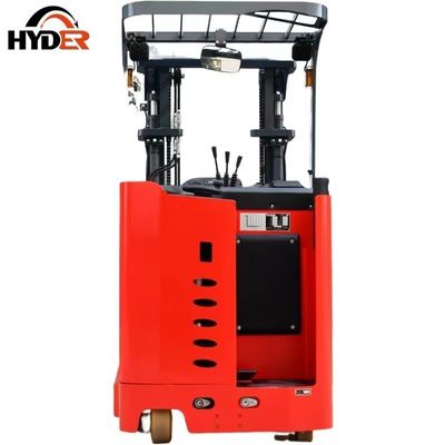 3 Stage 2.5t Multi Directional Electric Reach Stacker Stand up Forklift for Lifting