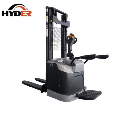 1500kg Stacker for Market Hyder Full Battery Standing Stacker Mini Forklift Stand Stacker