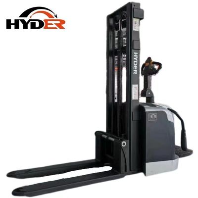 Load Capacity 2t Hyder High Configuration Standing on Electric Stacker From 3m to 5.5m